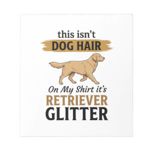 Retriever Glitter Funny Dog Lover Vintage Design_1 Notepad