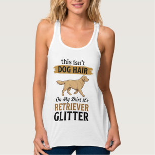 Retriever Glitter Funny Dog Lover Vintage Design_1 Singlet