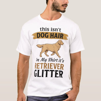 Retriever Glitter Funny Dog Lover Vintage Design_1 T-Shirt