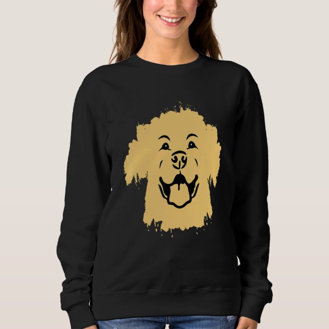 Retriever Labrador   Owner Happy Face Dog Lab Sweatshirt (Front)