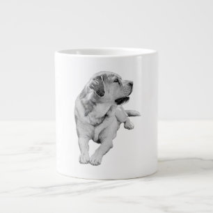 Retriever Reverie, Soft Shaded Large Coffee Mug