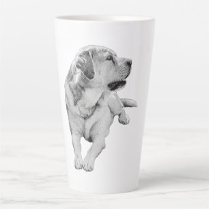 Retriever Reverie, Soft Shaded Latte Mug
