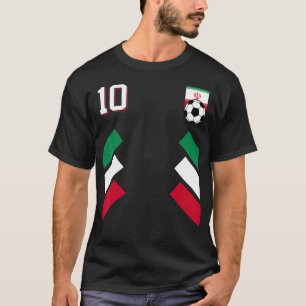 Retro10 Iran Football Iranian Soccer Iran Flag T-Shirt