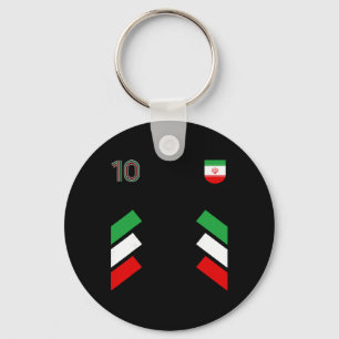 Retro10 Iran Footbyll Iran Soccer Iran Flag Key Ring