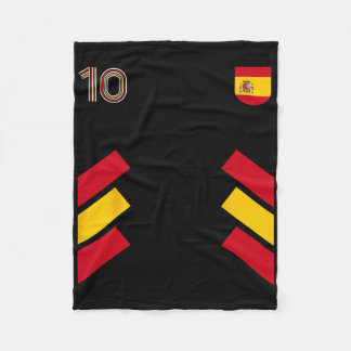 Retro10 Spain Footbyll Spain Soccer Spain Flag Fleece Blanket
