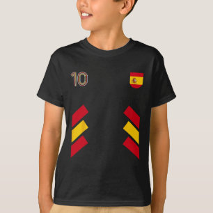 Retro10 Spain Footbyll Spain Soccer Spain Flag T-Shirt