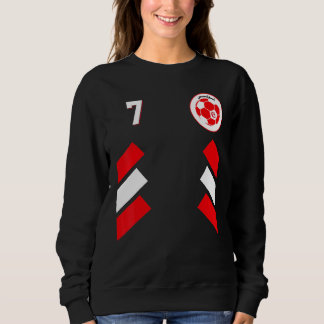 Retro7 Tunisian Football Tunisia Soccer Tunisia Fl Sweatshirt
