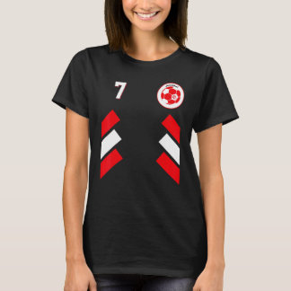 Retro7 Tunisian Football Tunisia Soccer Tunisia Fl T-Shirt