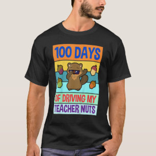 Retro 100 Days of Driving My Teacher Nuts Dabbing T-Shirt