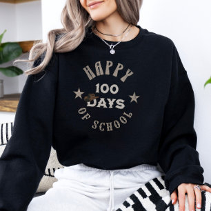 Retro 100 Days of School Country Cowboy Hat Sweatshirt