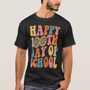 Retro 100 Days Of School Teacher Boys Girls 100th T-Shirt