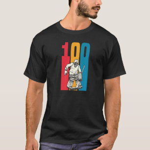 Retro 100 Year Old Ice Hockey Goalie 100th Birthda T-Shirt