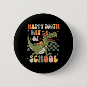 Retro 100th Day Of School 100 Days Of School Cute  6 Cm Round Badge
