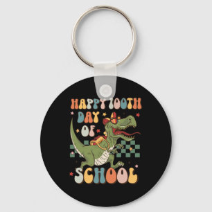 Retro 100th Day Of School 100 Days Of School Cute  Key Ring