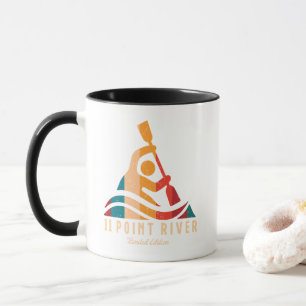 Retro 11 Point River Kayaking Mug