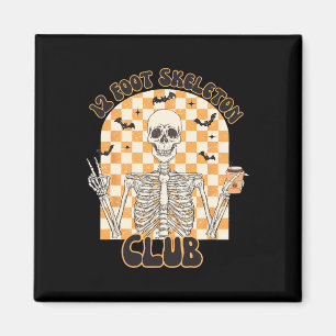 Retro 12 Foot Skeleton Club Halloween Kids Trick O Magnet
