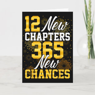 Retro 12 New Chapters 365 New Chances Happy New Ye Card