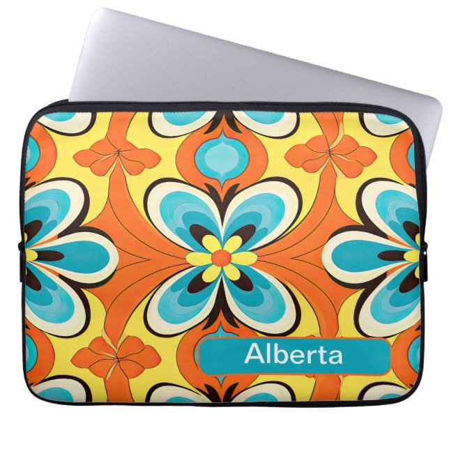 Retro 15 laptop sleeve (Front)