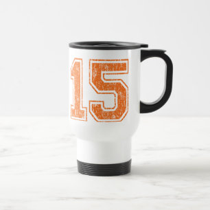 Retro 15 Orange Travel Mug