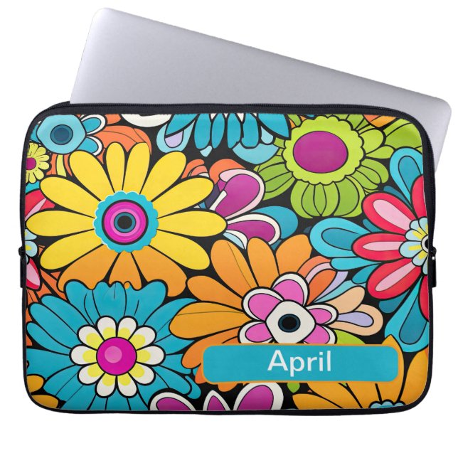 Retro 16 laptop sleeve (Front)