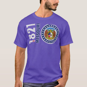 Retro 1821 Missouri State Flag T-Shirt