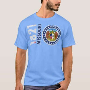Retro 1821 Missouri State Flag T-Shirt