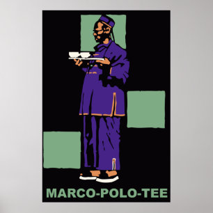 Retro 1910 German tea ad Poster