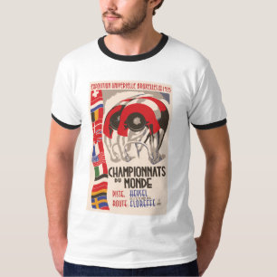 Retro 1930s art deco design cycling T-Shirt
