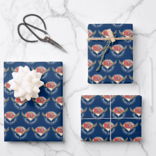 Retro 1940-1958 wrapping paper sheet