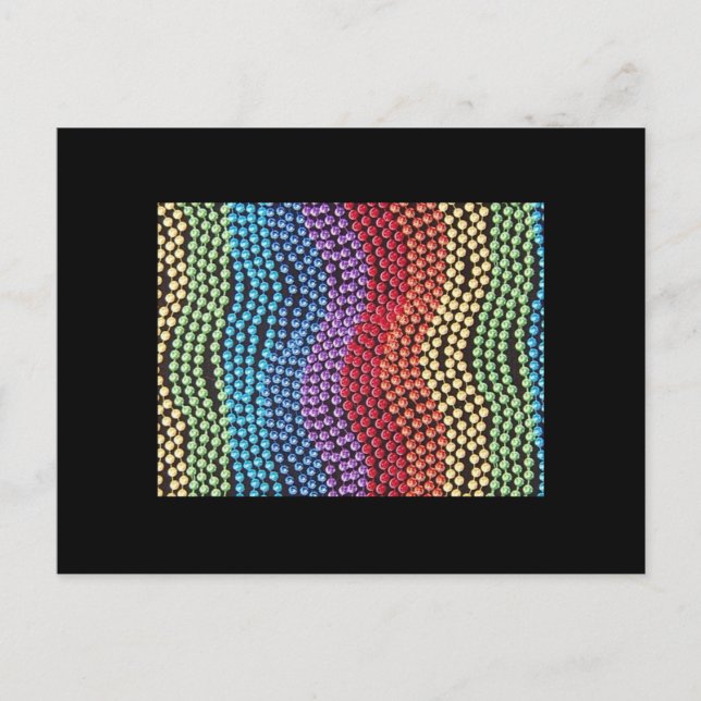 RETRO 1950 / 1960 POP-BEAD POST CARD (Front)