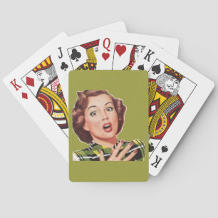Retro 1950 Housewife Playing Cards