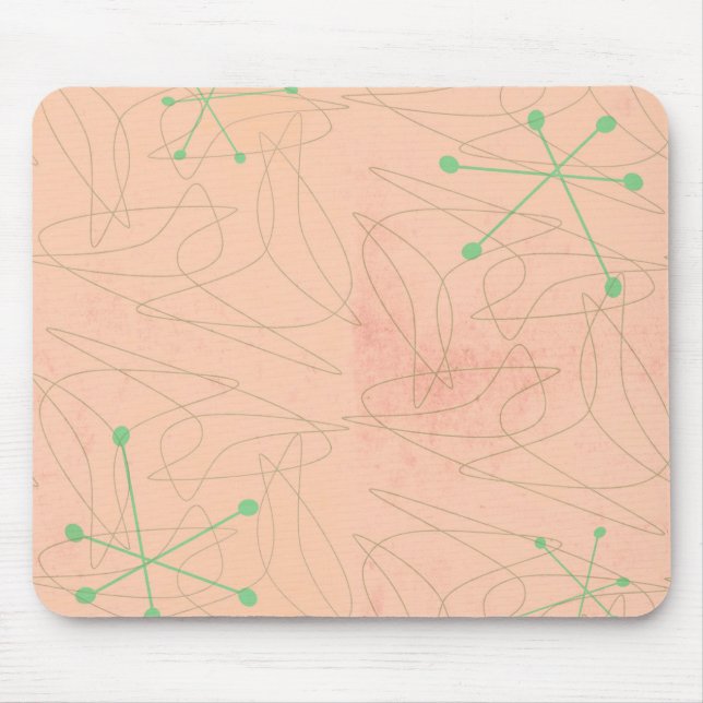 Retro 1950s Atomic Age Mousepad (Front)