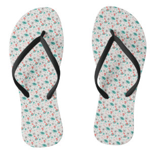 Retro 1950s Atomic Starburst & Orbiting Atoms Jandals
