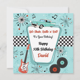 Retro 1950's Diner Birthday Card