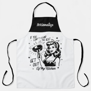 Retro 1950s Glam Girl Funny Sarcastic Quote Apron