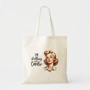 Retro 1950s Glam Girl Funny Sarcastic Quote Tote Bag