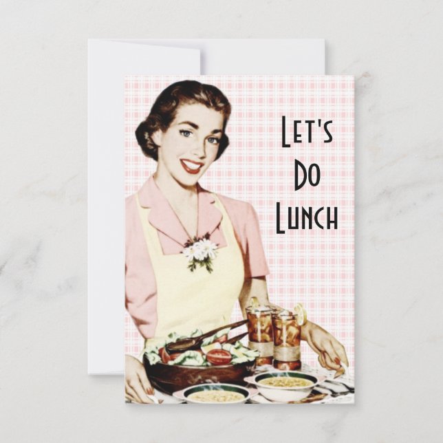 Retro 1950s Luncheon V2 Invitation (Front)