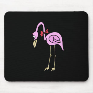 Retro 1950s Sad Flamigo Lawn Ornament Mouse Pad