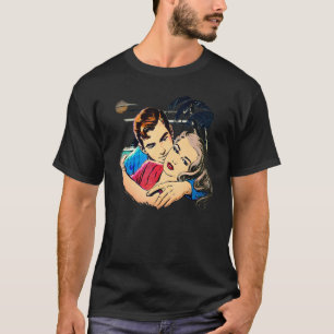 Retro 1950s True Romance Novel Cover Rockabilly Cl T-Shirt
