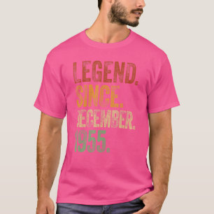 Retro 1955 Birthday December Born Legend Since 19 T-Shirt