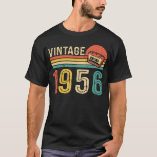 Retro 1956 Birthday Idea Music Cassette Tape Bday T-Shirt