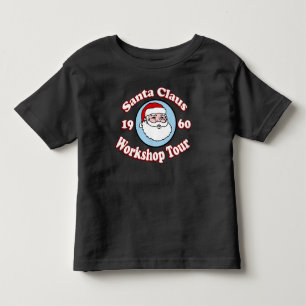 Retro 1960 Santa Claus Workshop Tour T-Shirt