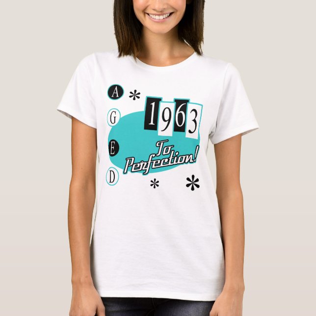 Retro 1963 60th Birthday T-Shirt (Front)