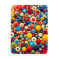 Retro 1970s colourful circles
