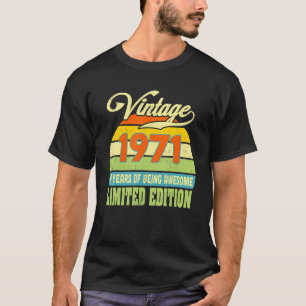 Retro  1971 Awesome 50th Birthday T-Shirt