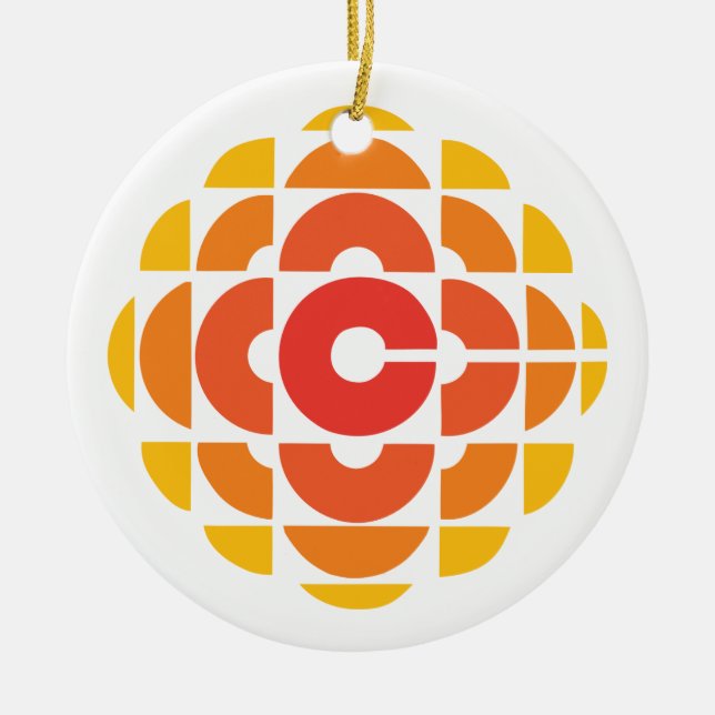 Retro 1974-1986 ceramic tree decoration (Front)