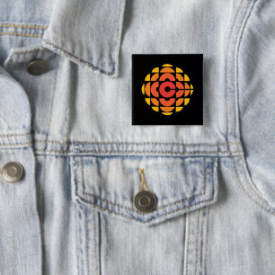 Retro 1974 - 1986 on Black 15 Cm Square Badge