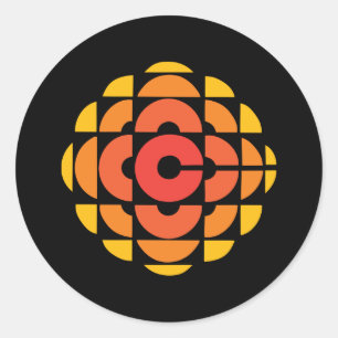 Retro 1974 - 1986 on Black Classic Round Sticker