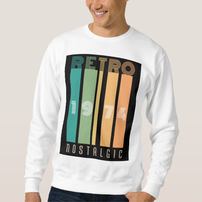 Retro 1974 nostalgic sweatshirt (Front)