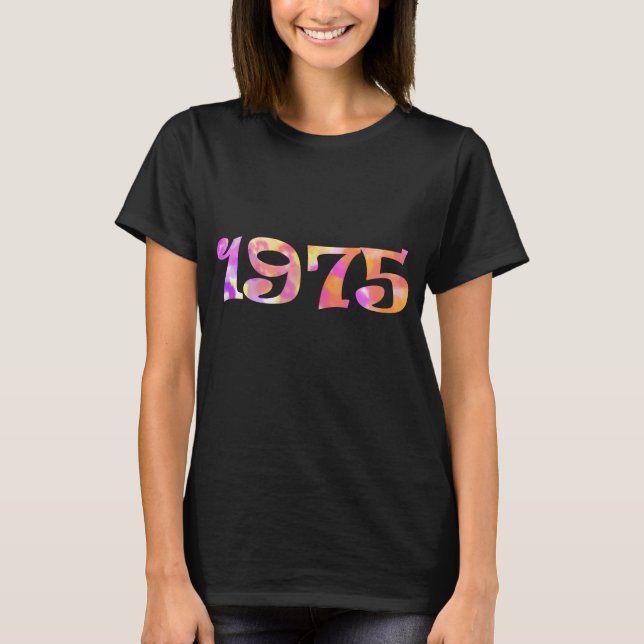 Retro 1975 Birthday Logo T-Shirt (Front)